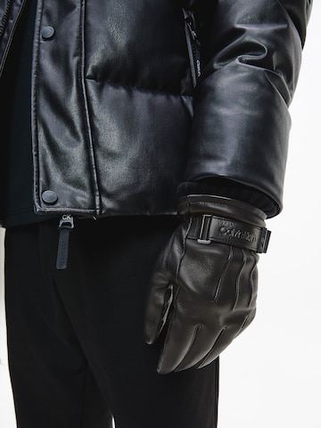 Calvin Klein Full Finger Gloves in Black