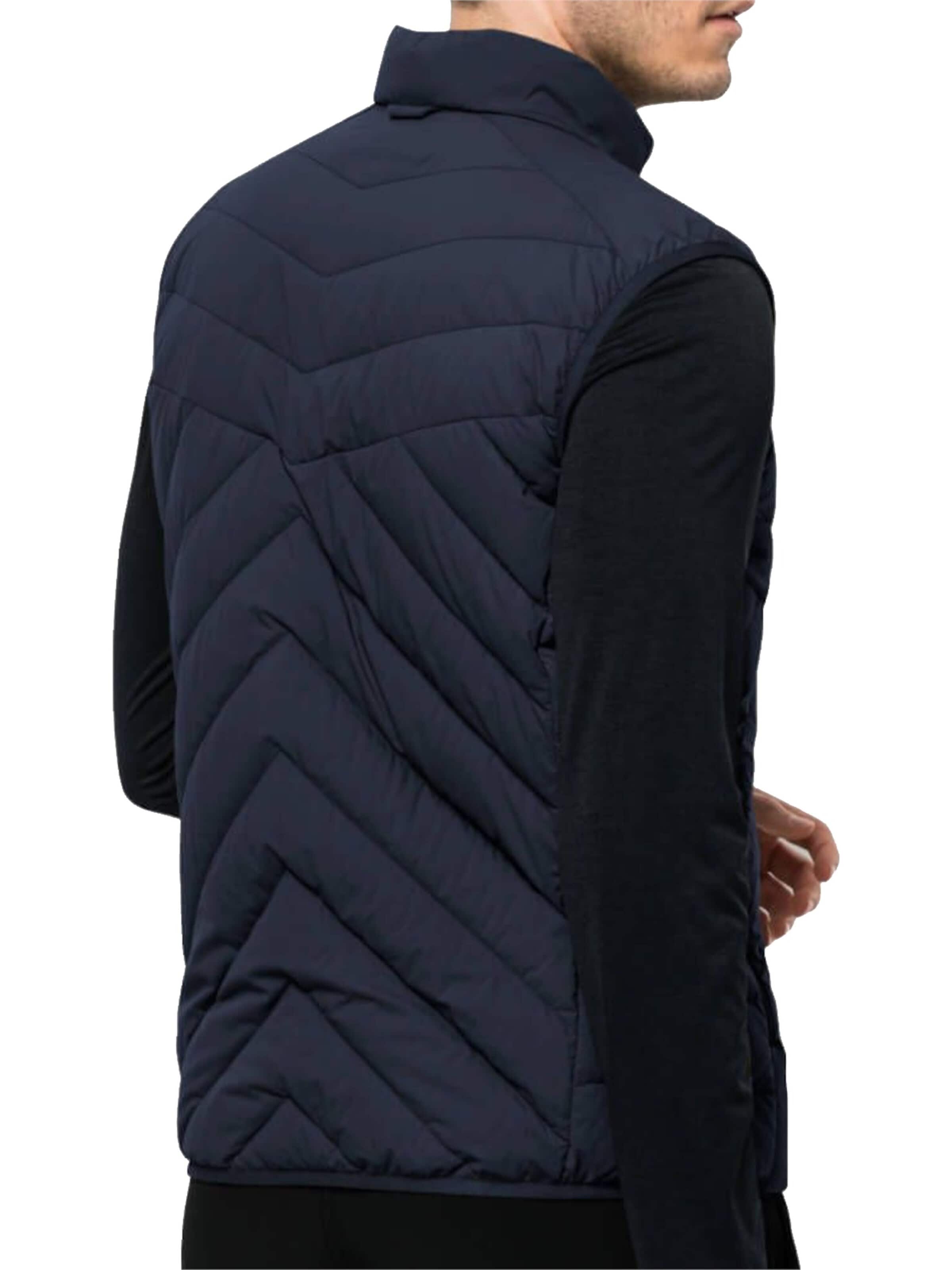 JACK WOLFSKIN Bodywarmer 'Jack Wolfskin Athletic Down Vest M' in Blauw
