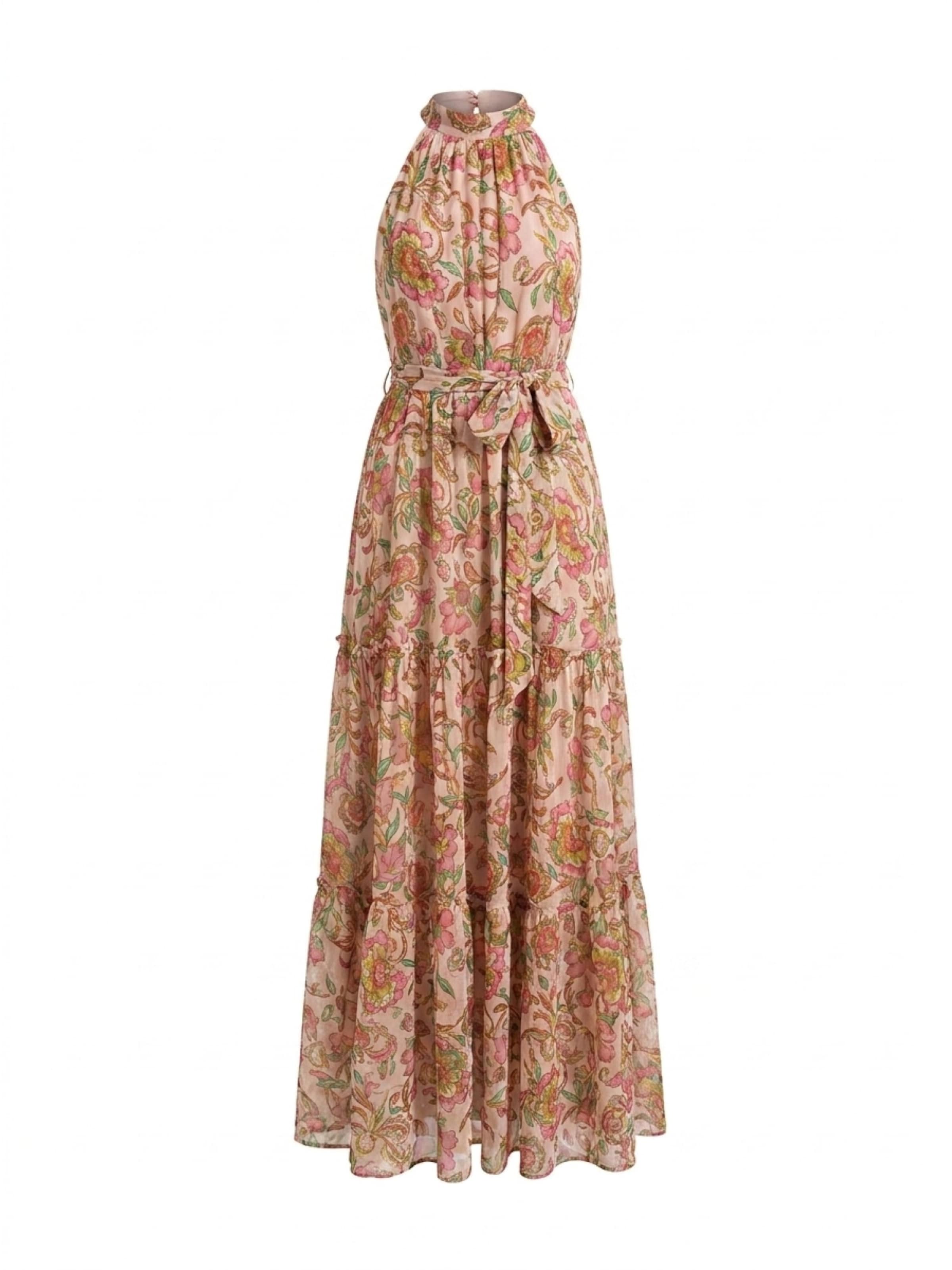 Robe 'Marcella' Miss June en rose : devant