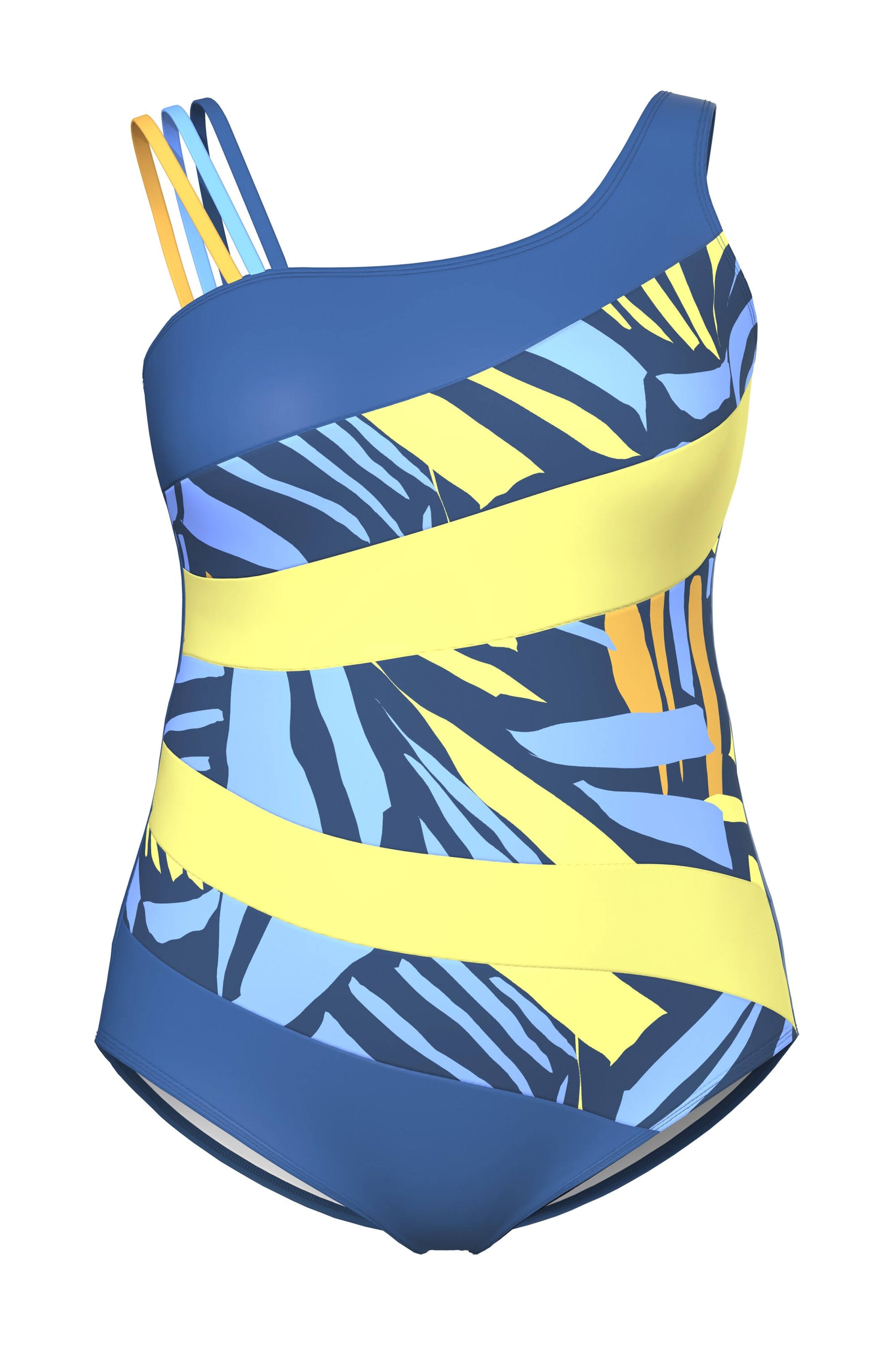 Ulla Popken Swimsuit in Blue: front