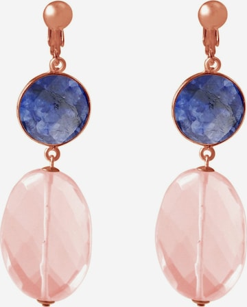 Boucles d'oreilles Gemshine en rose : devant