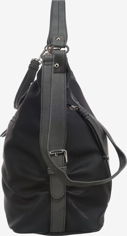 TOM TAILOR Schultertasche 'Caia' in Schwarz