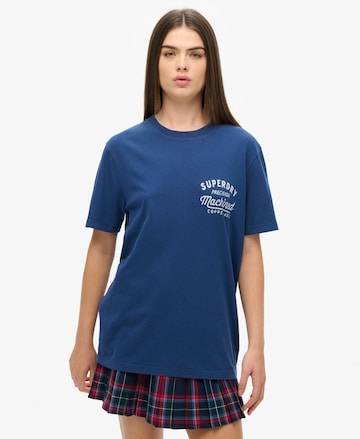 T-shirt Superdry en bleu : devant