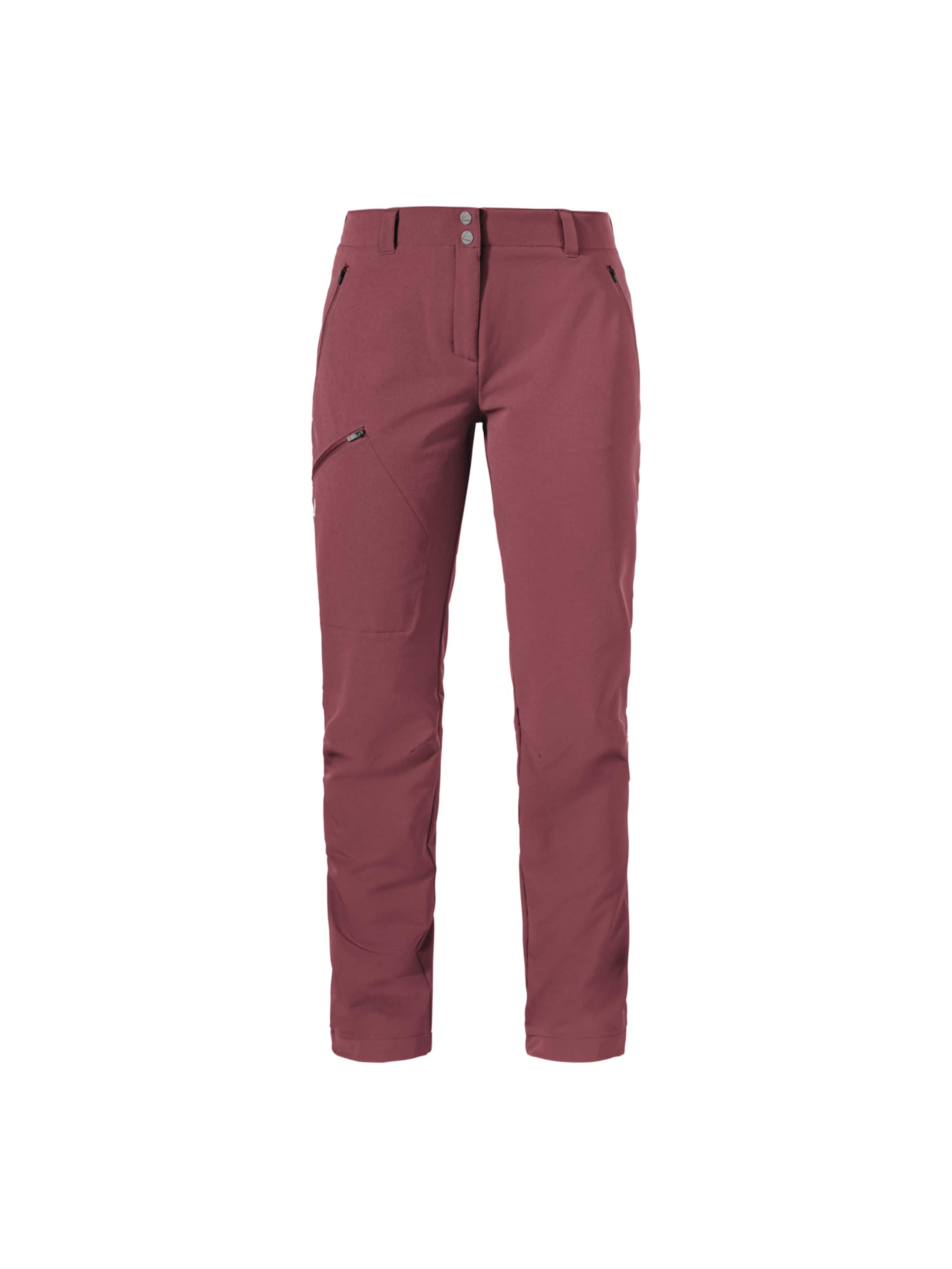 Schöffel Outdoor trousers in Pink: front