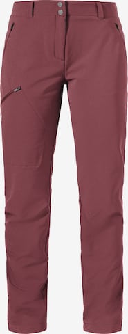 Schöffel Outdoor trousers in Pink: front