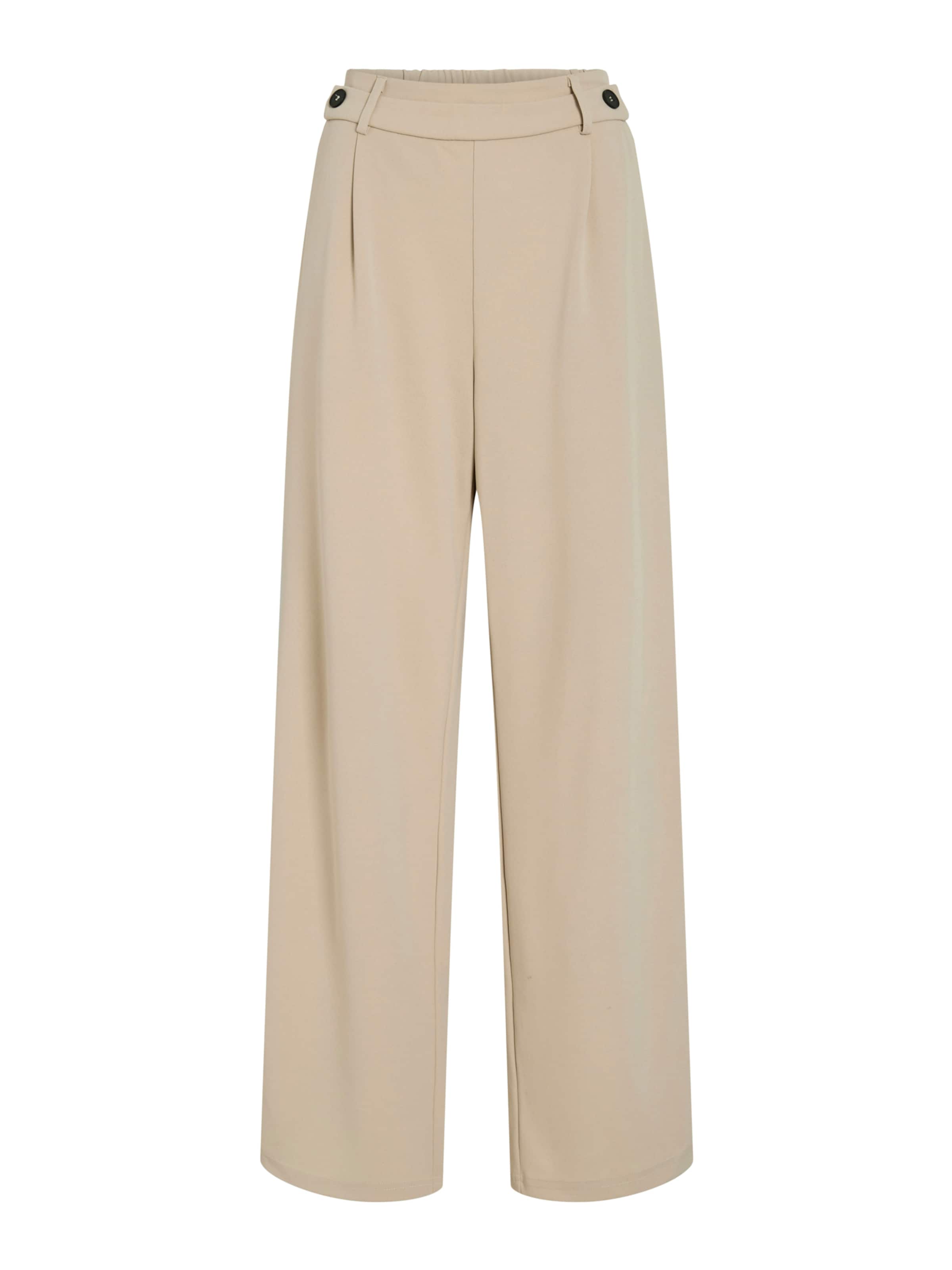 VILA Wide leg Παντελόνι πλισέ σε γκρι: μπροστά