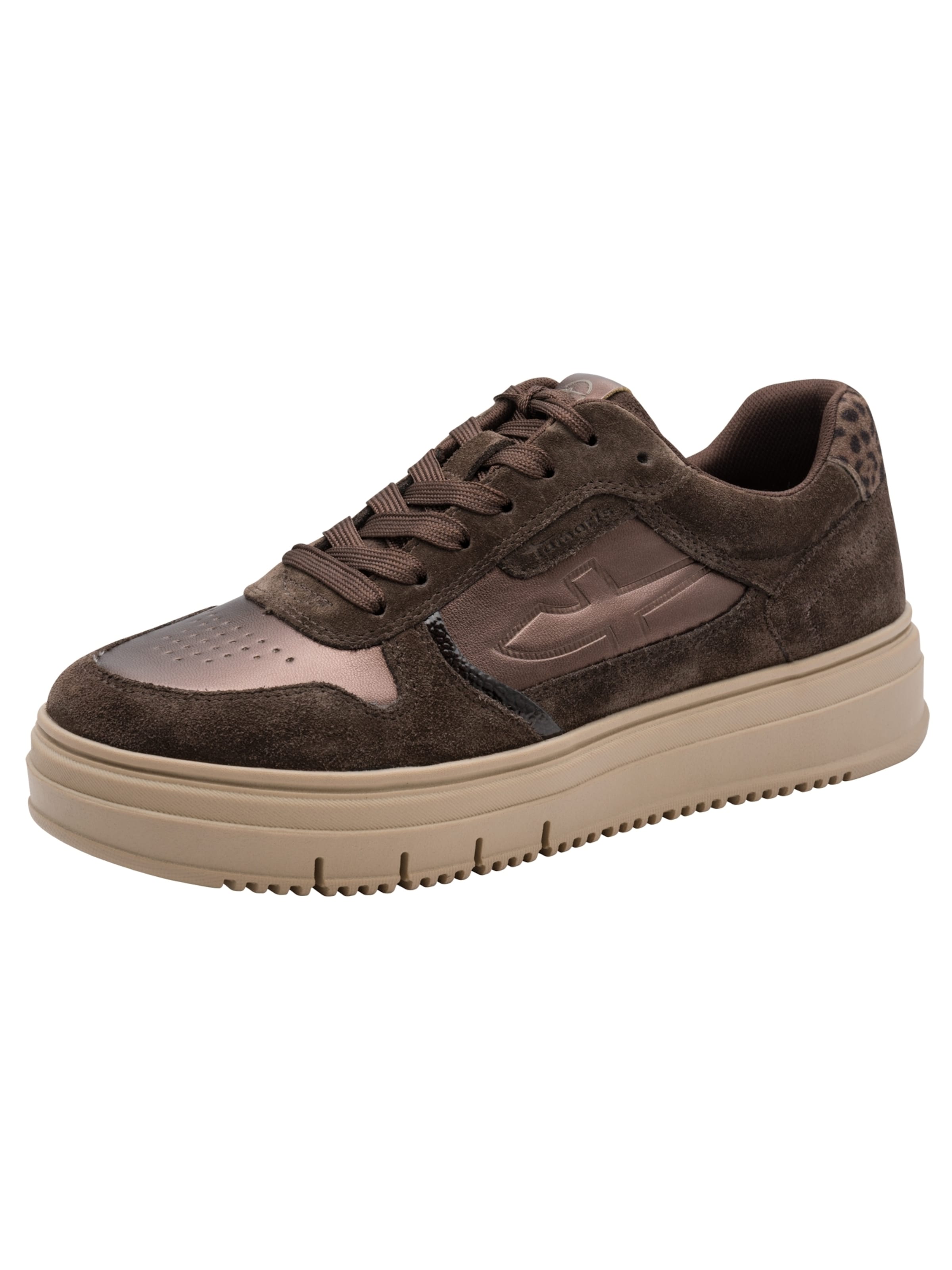 Tamaris Låg sneaker i brun: framsida