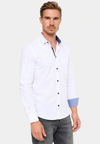 Chemise Rusty Neal en blanc : devant