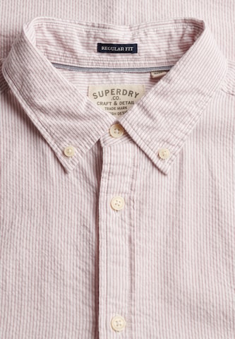Superdry & Co Comfort fit Overhemd 'Classic' in Roze