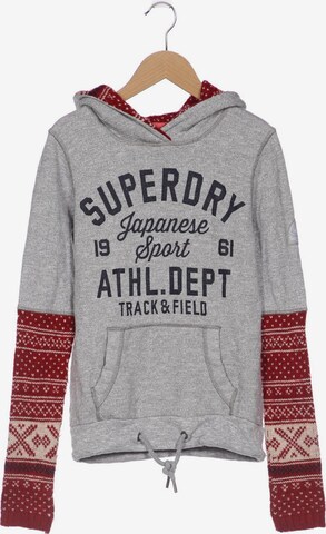 Superdry Sweatshirt & Zip-Up Hoodie in XS in Grey: front