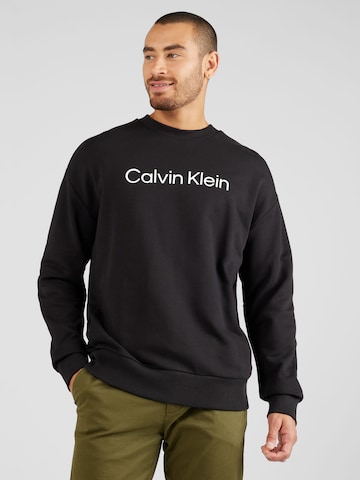 Sweat-shirt 'HERO' Calvin Klein en noir : devant