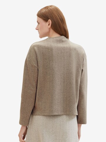 TOM TAILOR Sweatshirt in Beige