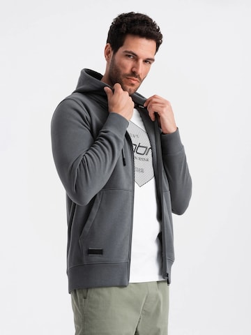 Ombre Sweatvest 'OM-SSBZ-0160' in Grijs
