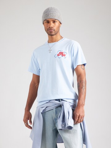 Nike Sportswear Koszulka 'AIR' w kolorze niebieski: tył