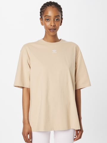 Maglietta 'Adicolor Essentials' di ADIDAS ORIGINALS in beige: frontale