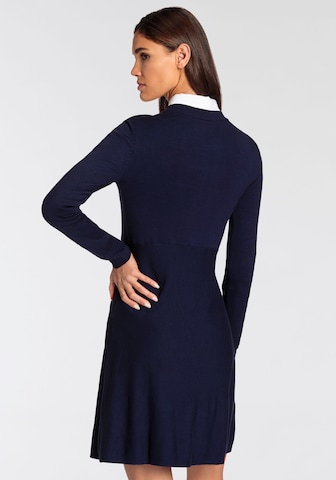 DELMAO Knitted dress in Blue