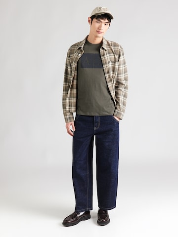 ARMANI EXCHANGE - Camisa em castanho