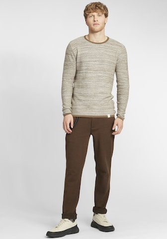 BLEND Regular Chino Pants 'Walton' in Brown