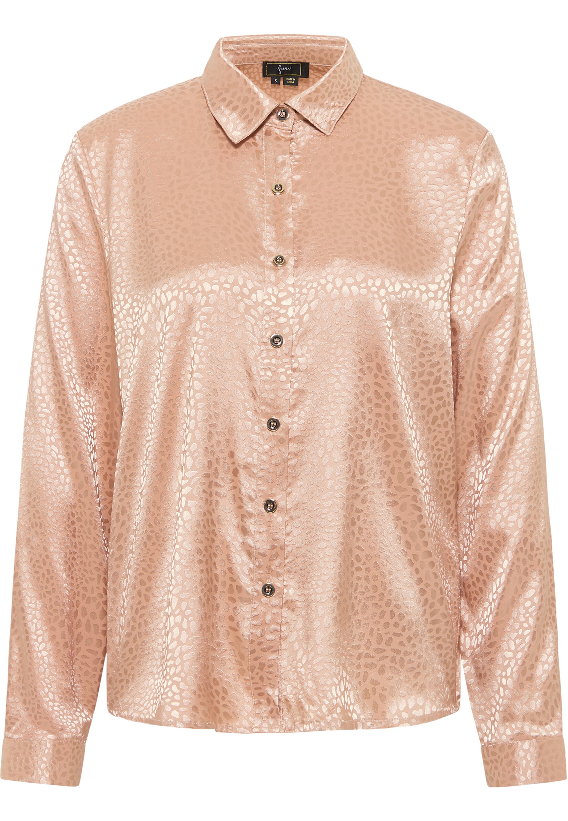 faina Bluse in Beige: Vorderseite