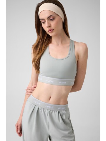 GUESS Bralette Sports Bra in Green: front