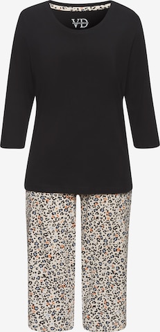 VIVANCEPidžama - crna boja: prednji dio