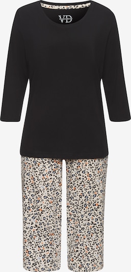 VIVANCE Pyjama värissä sininen / oranssi / musta / valkoinen, Tuotenäkymä