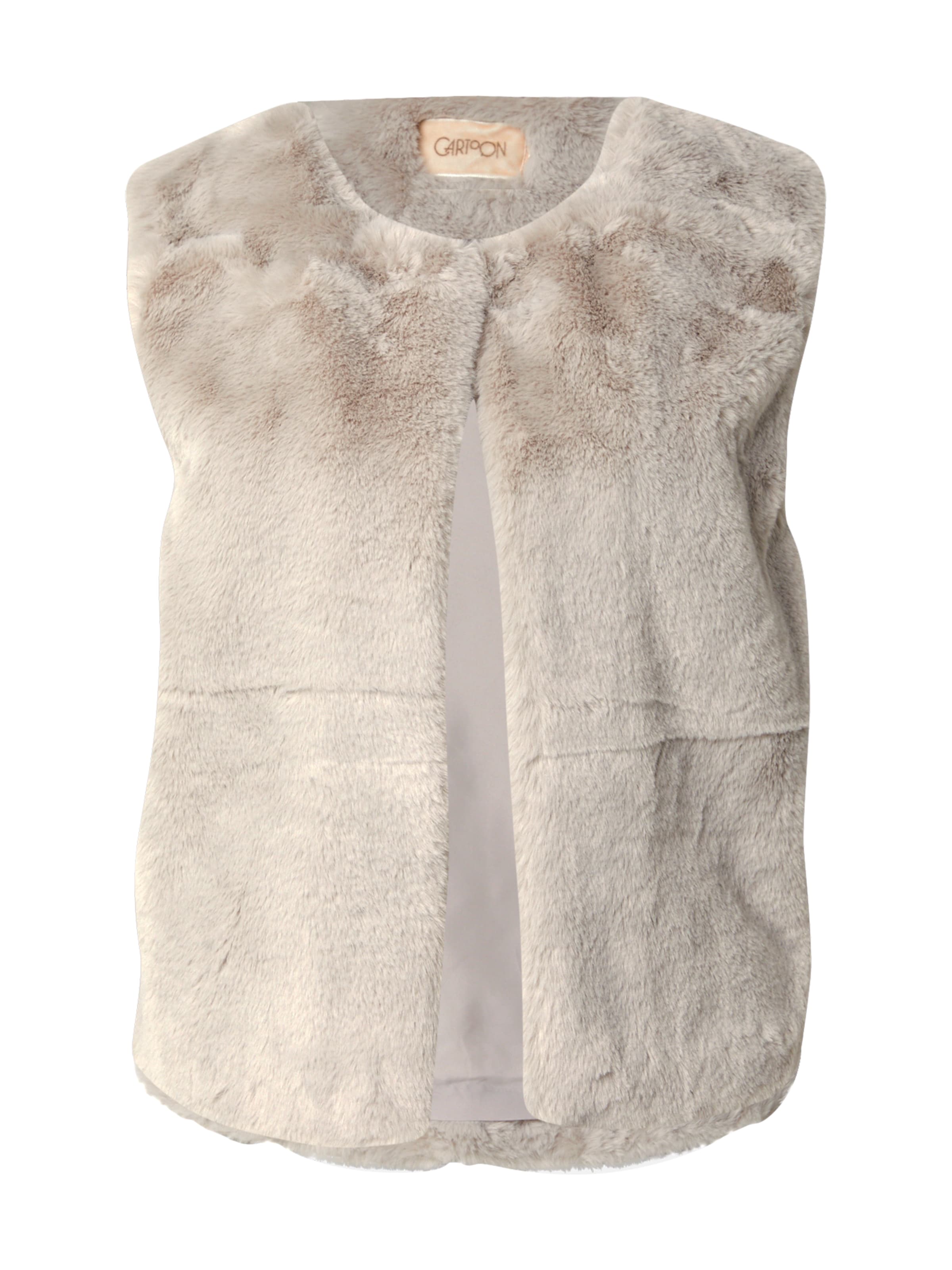 Cartoon Vest in Grey: front