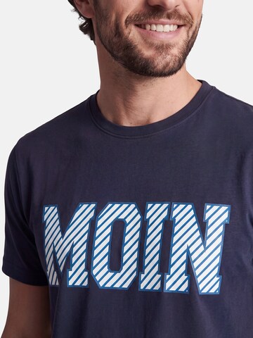 salzhaut Shirt 'Diek - Moin' in Blue: front