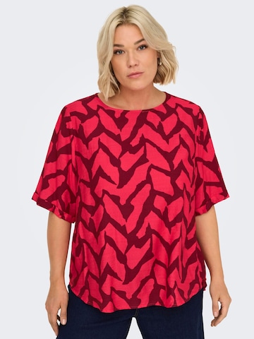T-shirt 'CARBeriet' ONLY Carmakoma en rouge