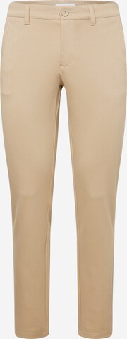 Coupe slim Pantalon chino 'THOR 0209' Only & Sons en beige : devant