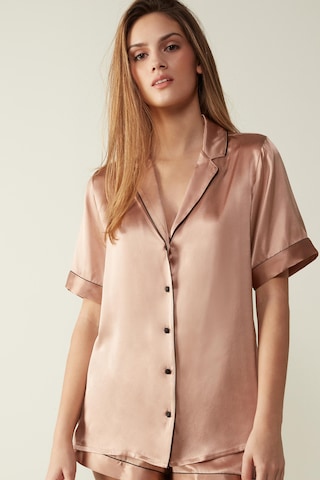 INTIMISSIMI Pajama Shirt in Brown: front