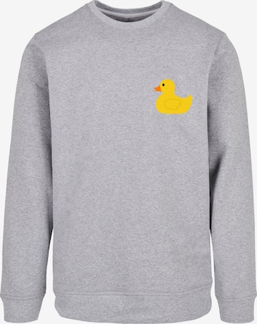 F4NT4STIC Sweatshirt 'Yellow Rubber Duck' in Grey: front