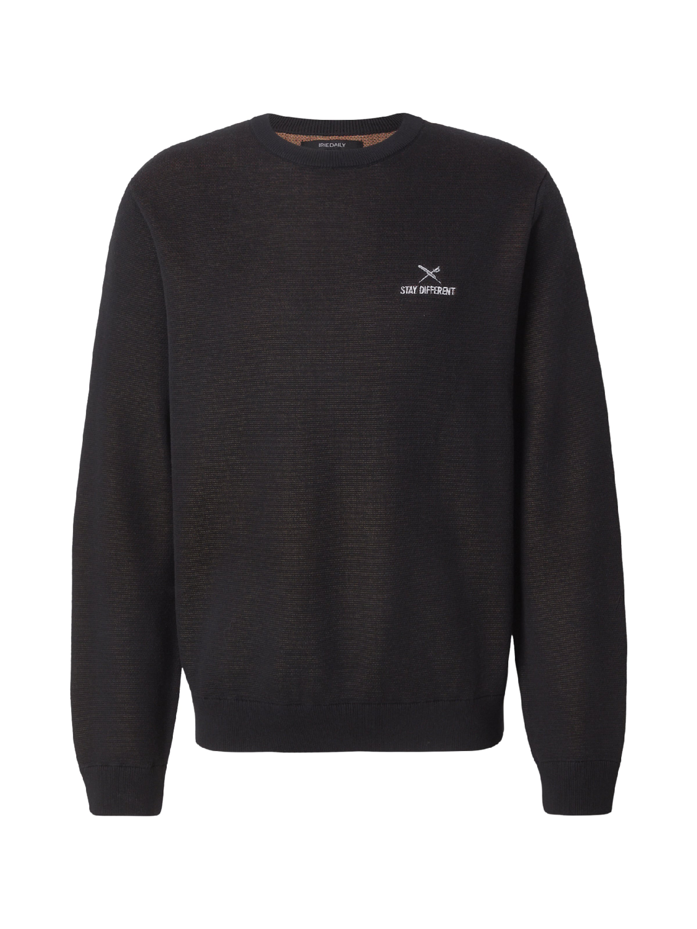 Pullover 'Stay Different' di Iriedaily in nero: frontale
