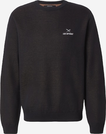 Pullover 'Stay Different' di Iriedaily in nero: frontale
