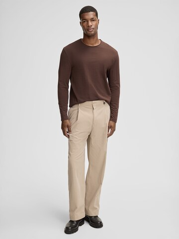 STRELLSON Regular Bandplooibroek ' Ludo ' in Beige