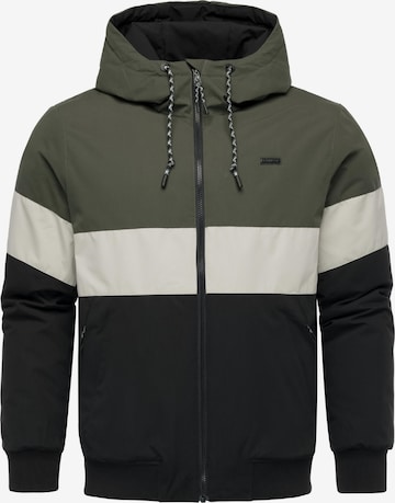 Veste d’hiver 'Jinig' Ragwear en vert : devant