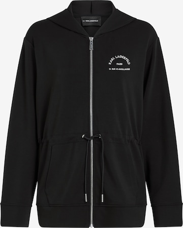 Karl LagerfeldGornji dio trenirke 'Rue St-Guillaume' - crna boja: prednji dio