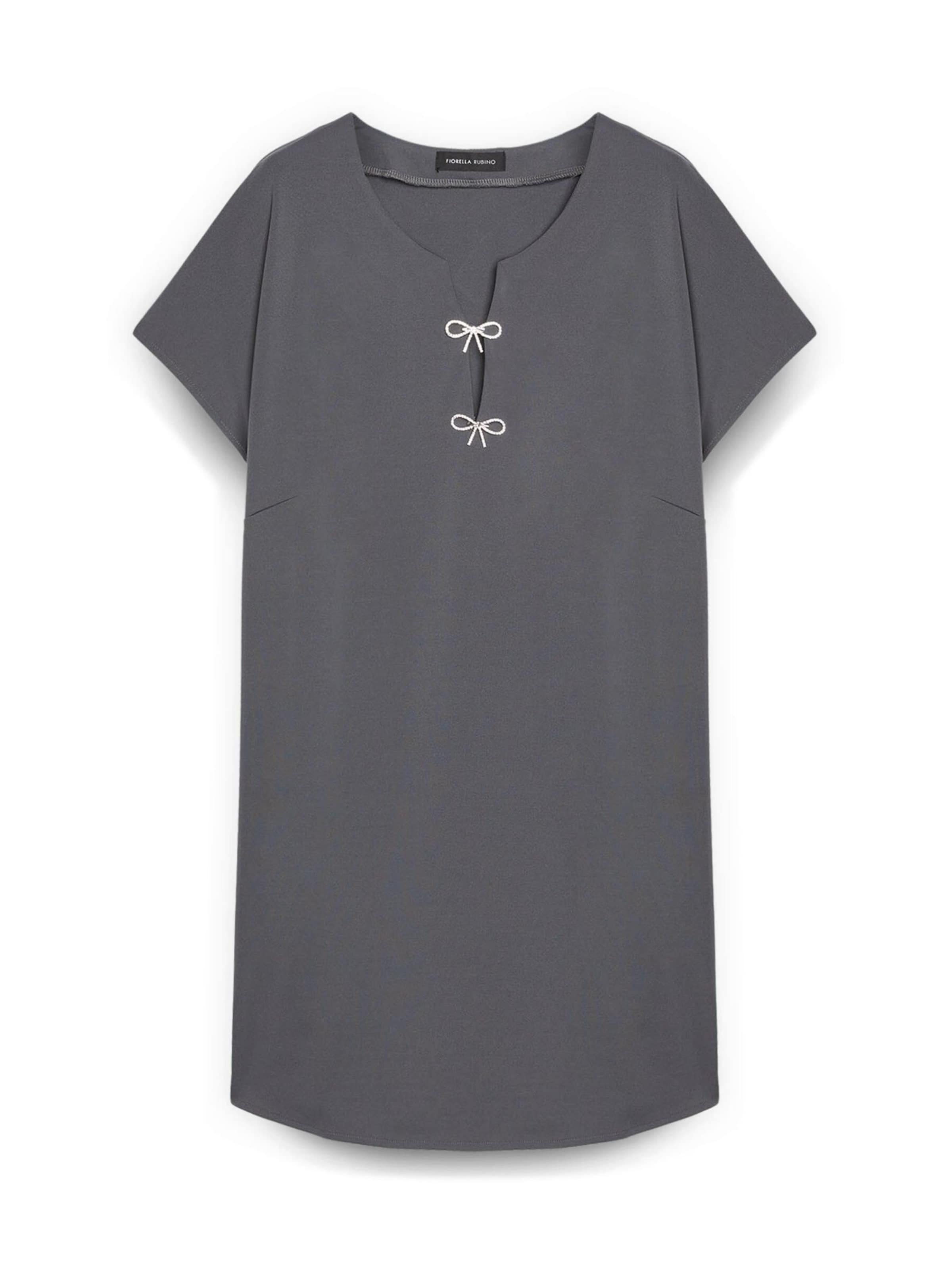 Fiorella Rubino Jurk in Grijs: voorkant