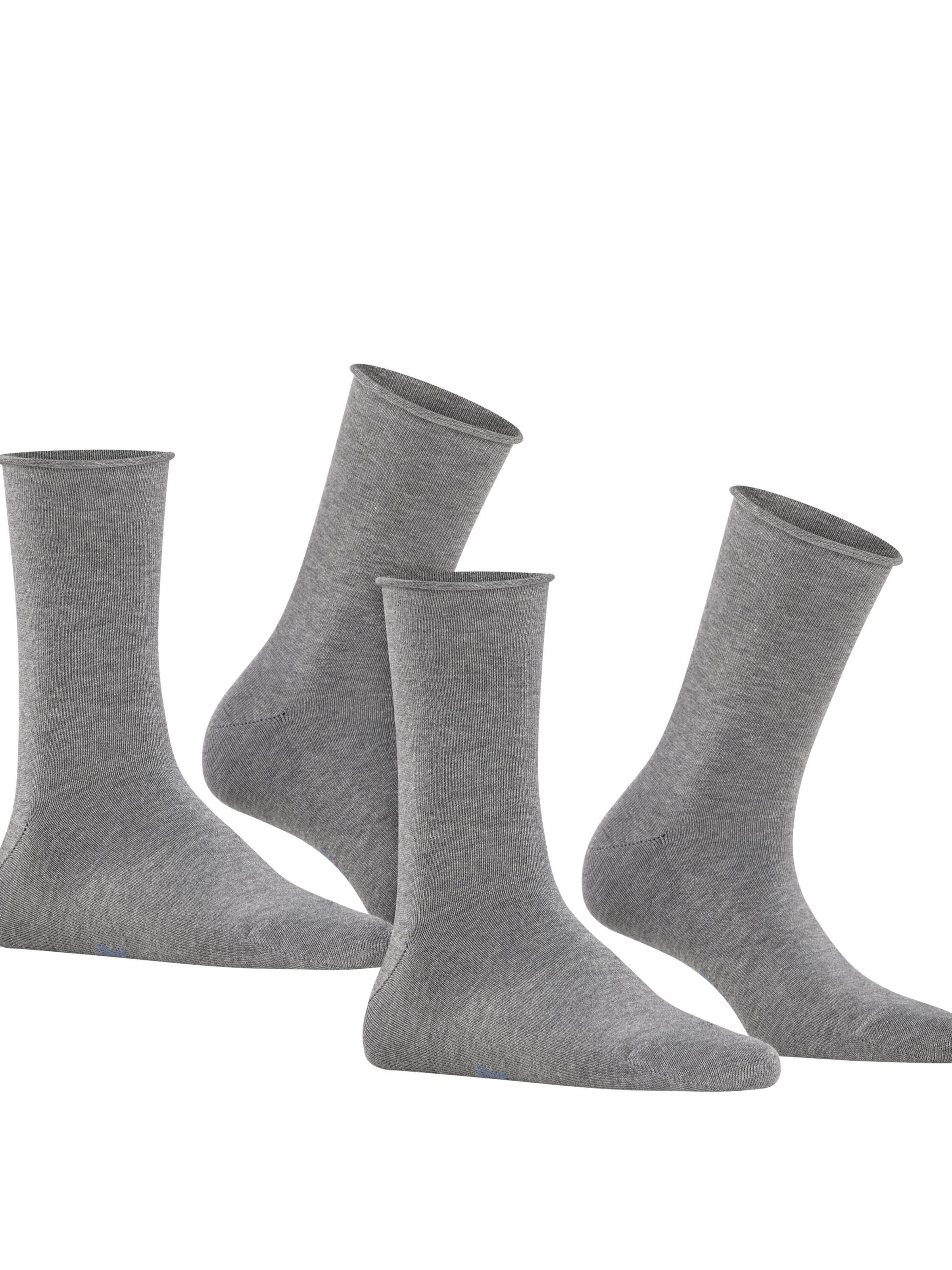 FALKE Socks 'Happy 2-Pack' in Grey
