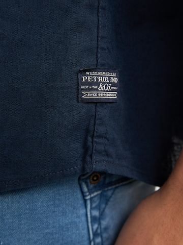 Petrol Industries Regular Fit Skjorte i blå
