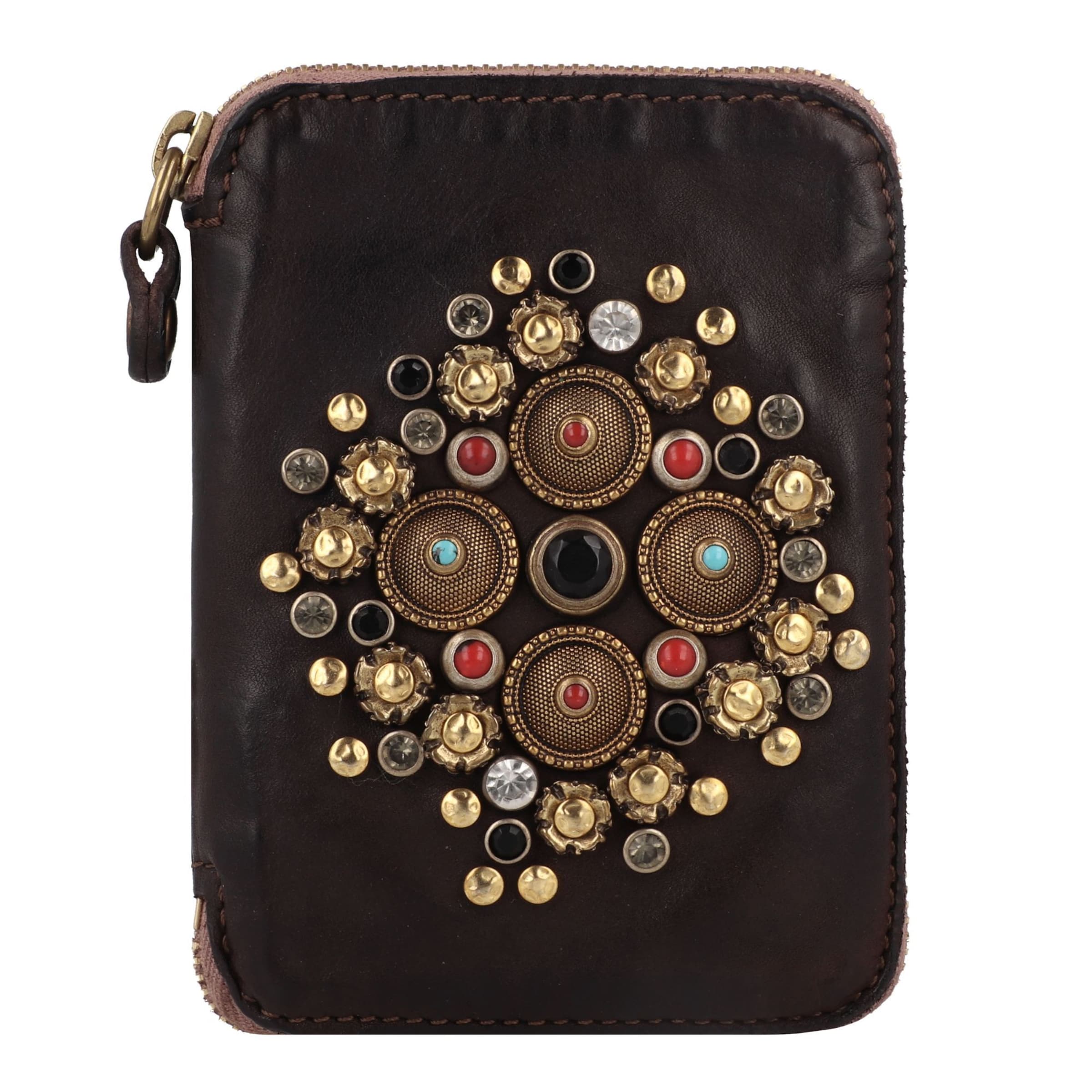 Portamonete 'Tosca' di Campomaggi in marrone: frontale