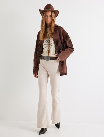 Koton Flared Broek in Beige