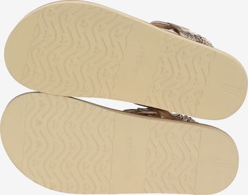 Crickit T-Bar Sandals in Gold