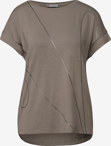 STREET ONE Shirt in Brown: front