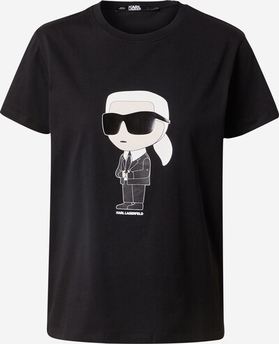 Karl Lagerfeld Tričko 'Ikonik 2.0' - černá / bílá, Produkt