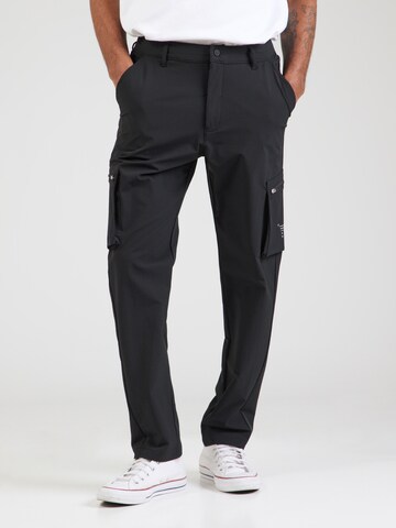 regular Pantaloni cargo di Champion Authentic Athletic Apparel in nero: frontale