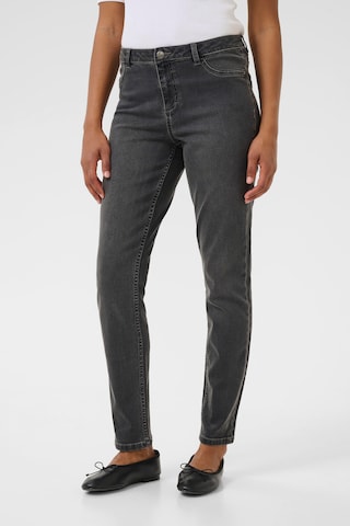 Kaffe Slimfit Jeans in Grau: Vorderseite