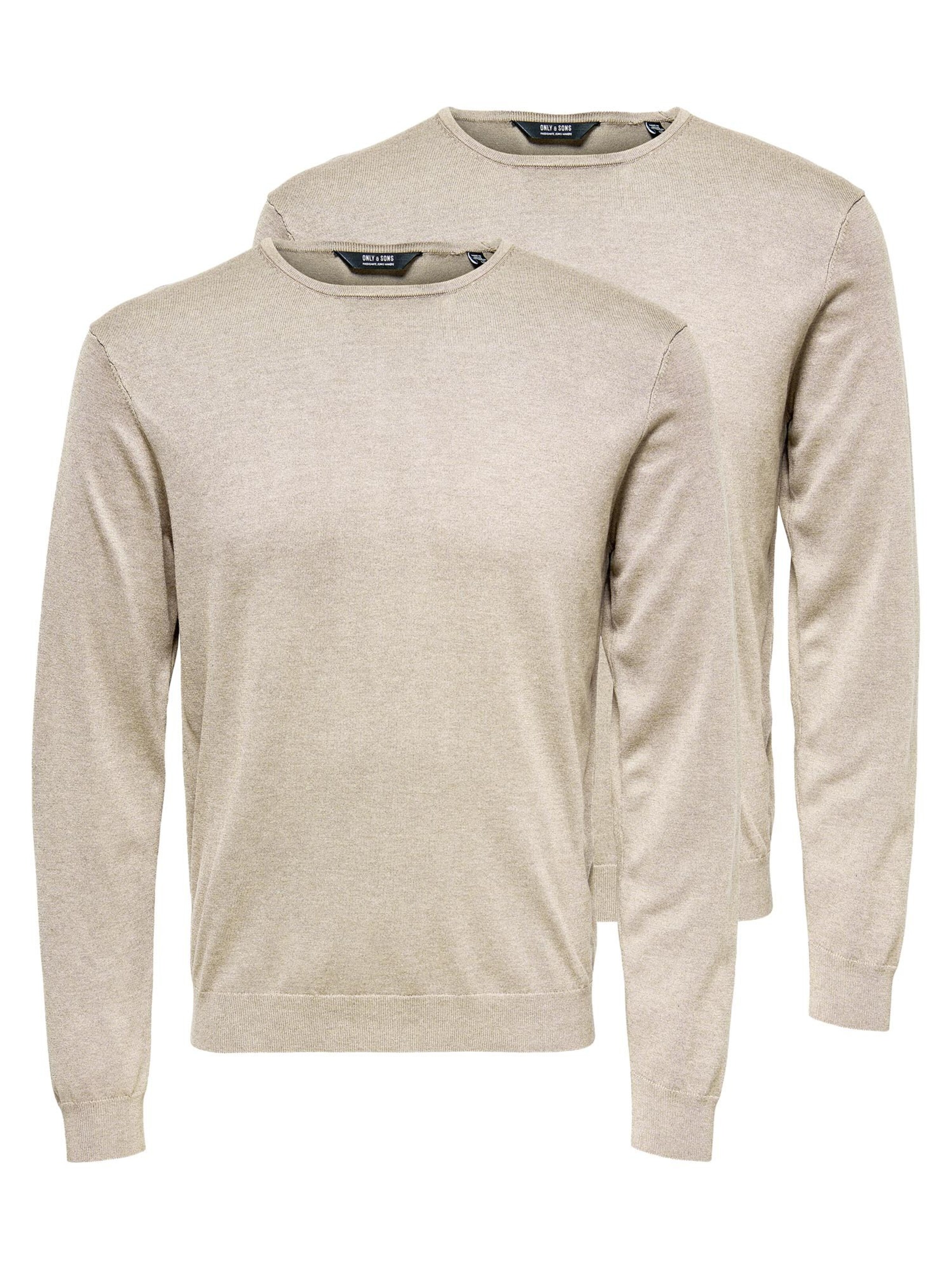 Only & Sons Pullover 'Wyler'‌‌‌‌‌‌ in beige, Produktansicht