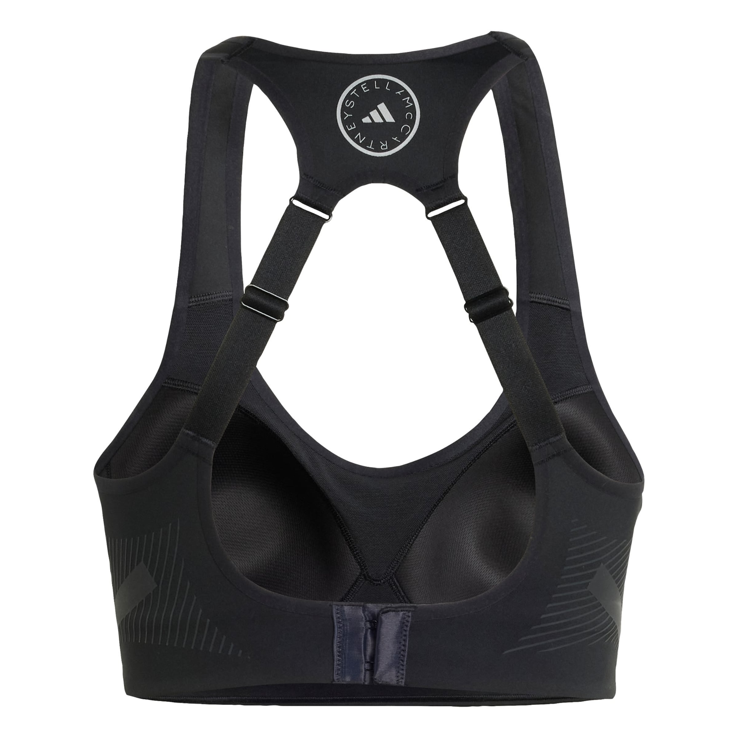 melns ADIDAS BY STELLA MCCARTNEY Bezvīļu Sporta krūšturis 'TruePace'