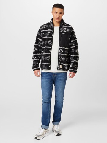 Veste en polaire 'Hugh' Fat Moose en noir